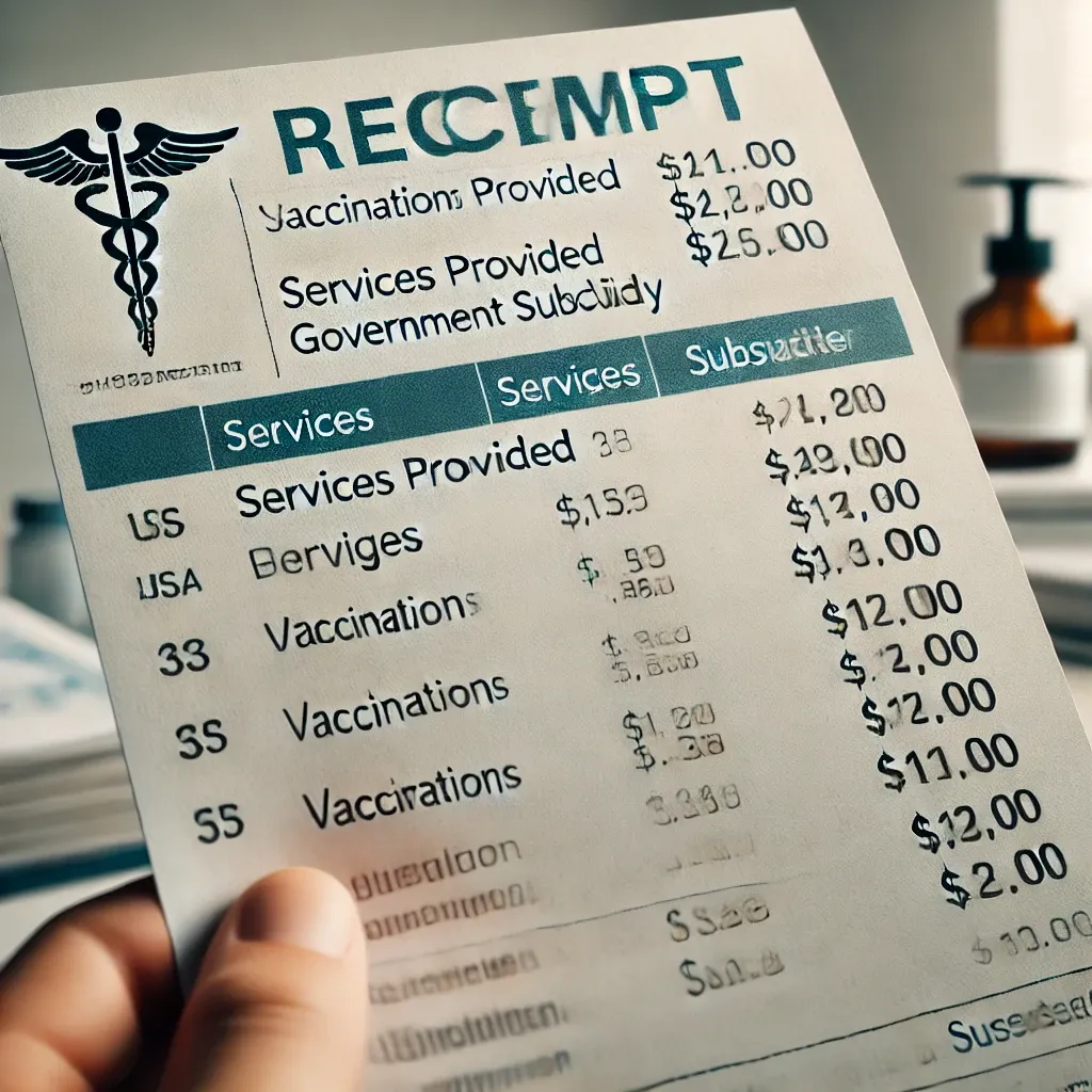 국가 예방접종 비용 지급내역