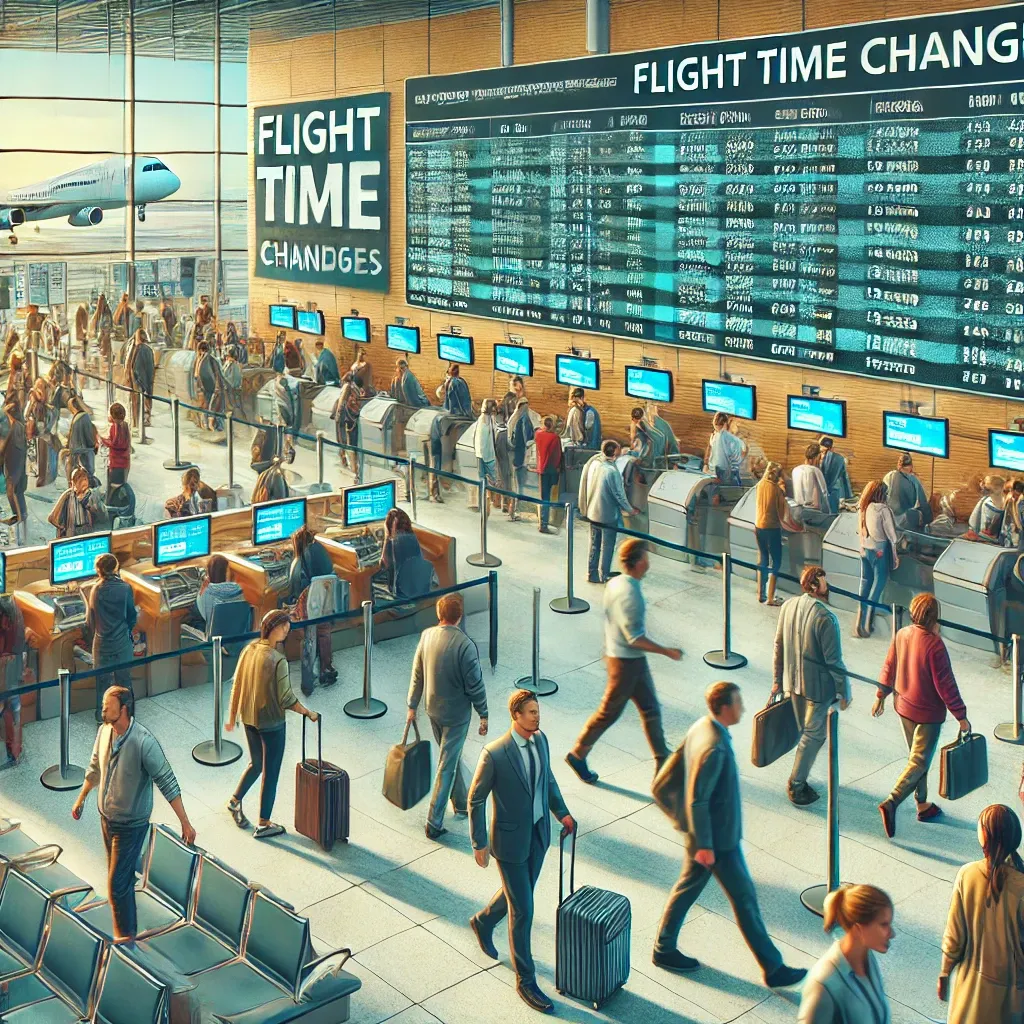 항공권 시간변경