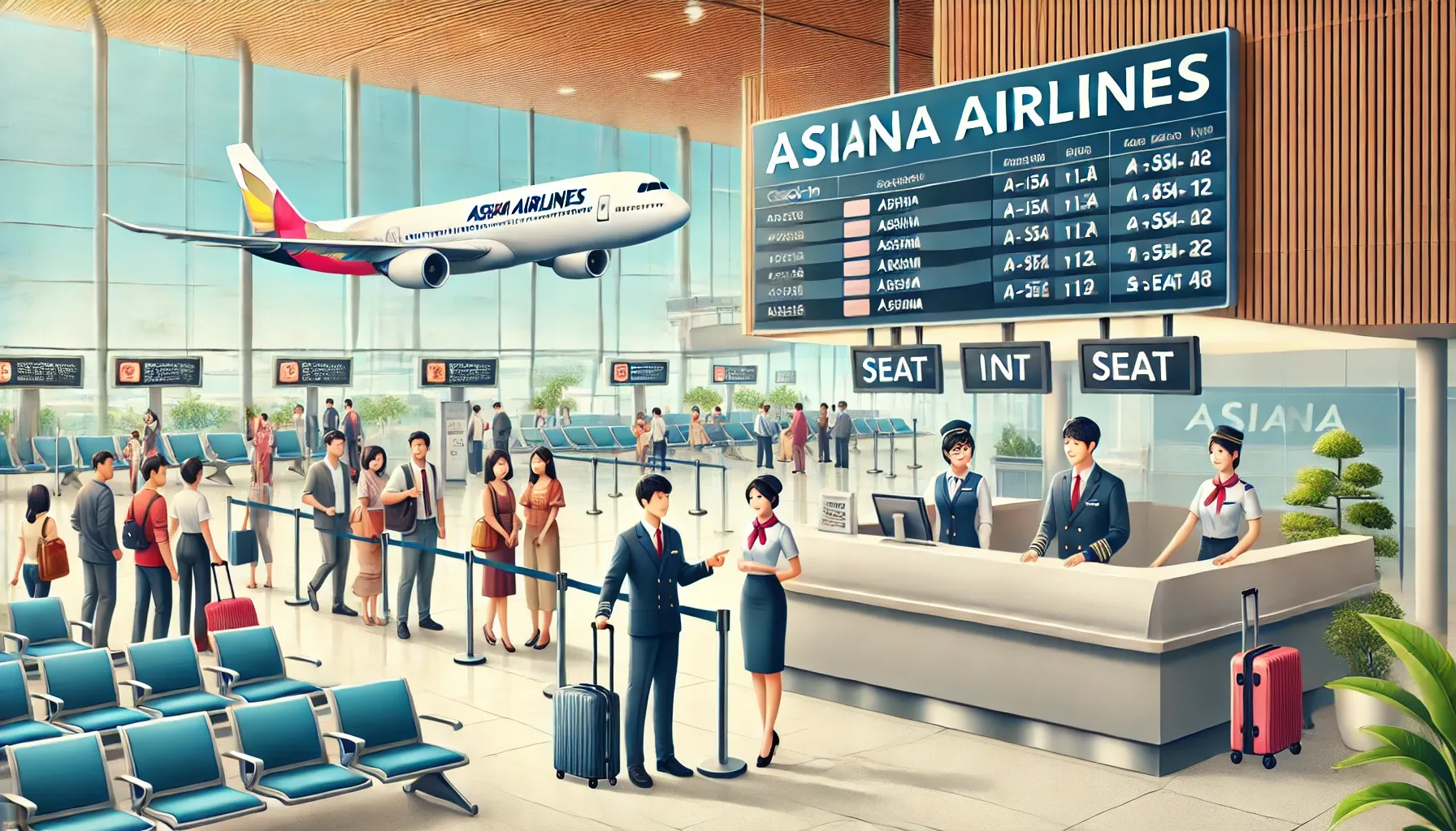아시아나 항공권 좌석지정