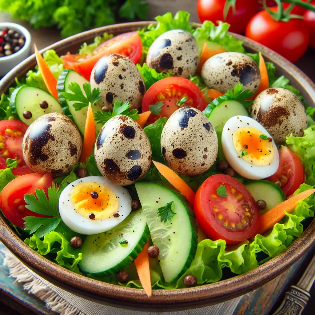 메추리알 샐러드 레시피