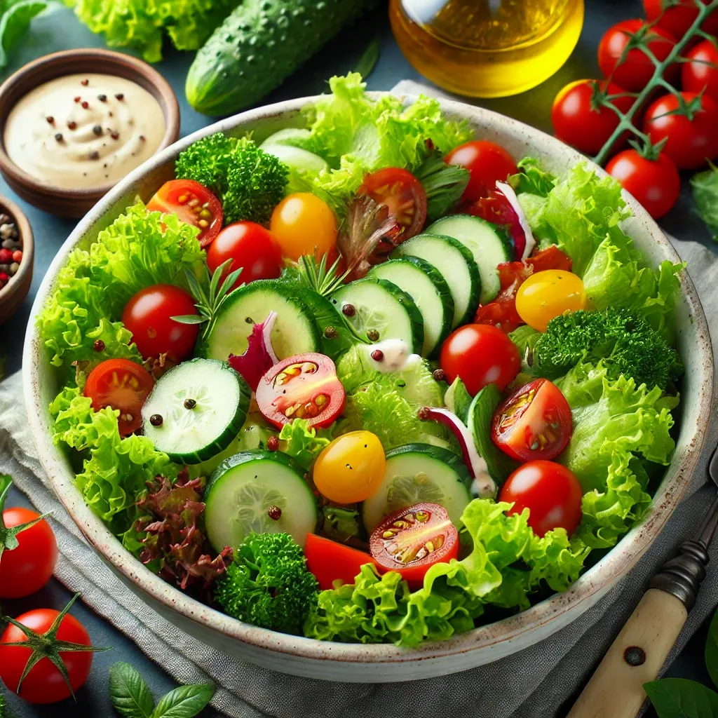 양상추 샐러드 만들기