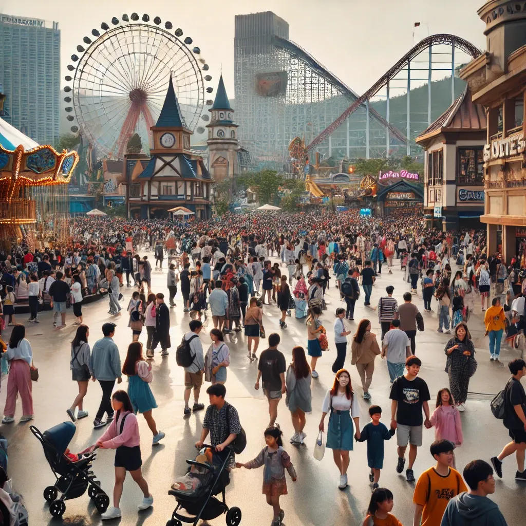 롯데월드 혼잡도