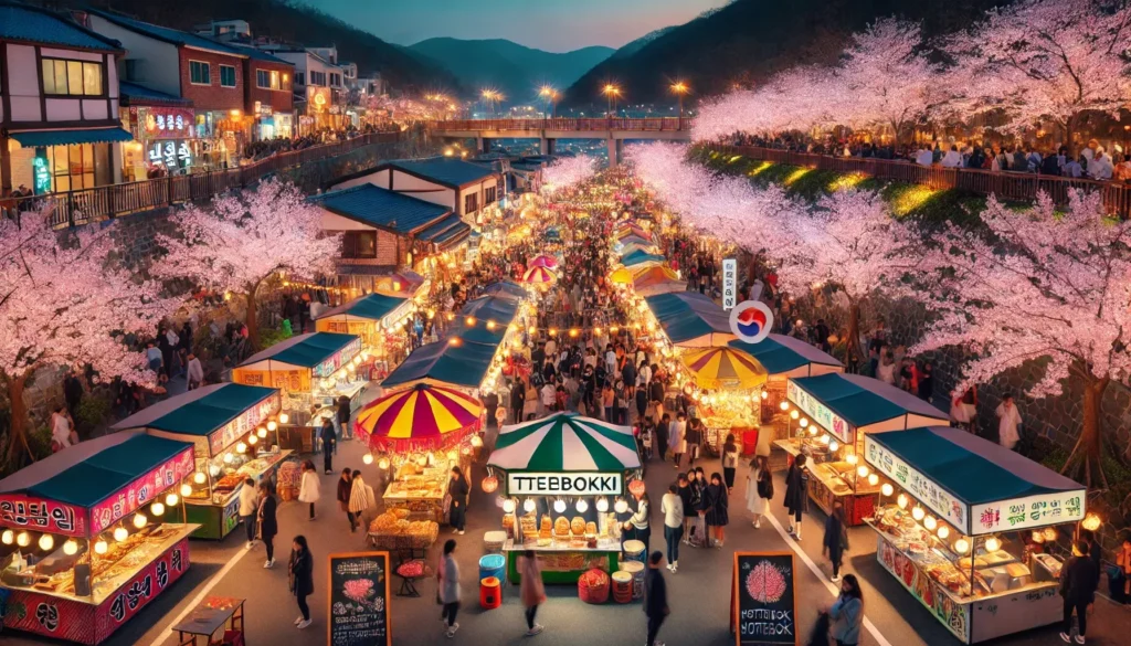 진해 벚꽃축제 야시장
