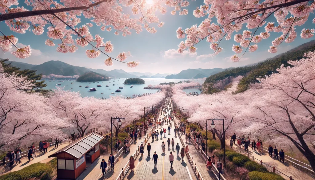 대청호 벚꽃축제 가는길