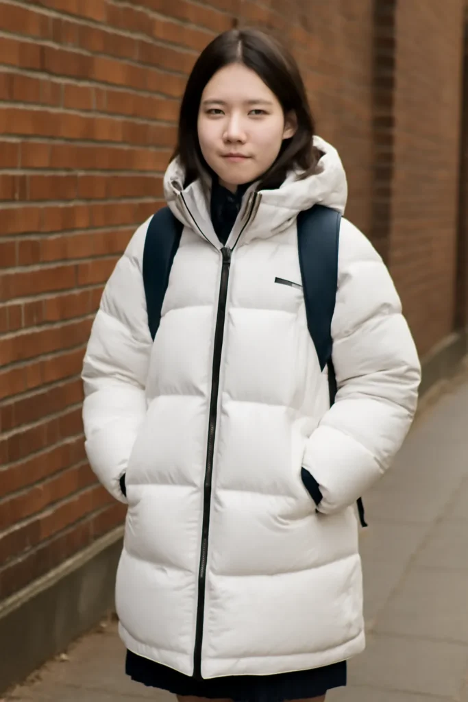 중학생 롱패딩