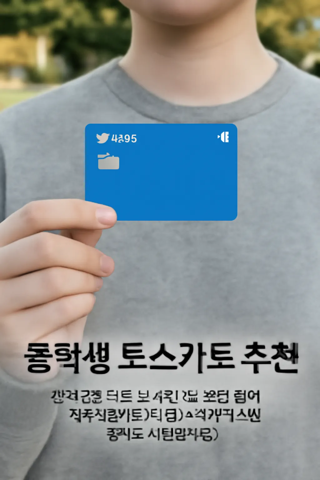 중학생 토스카드 추천