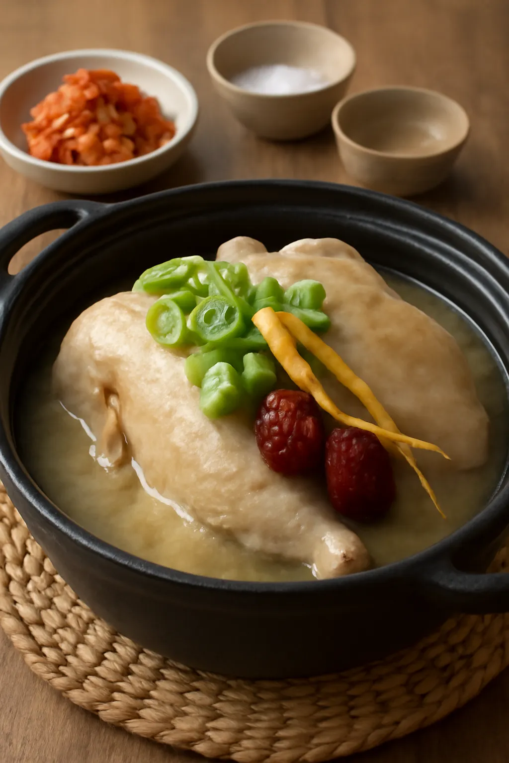 압력솥 삼계탕 끓이기