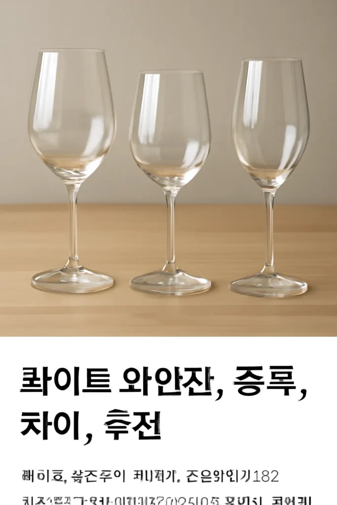 화이트 와인잔 종류