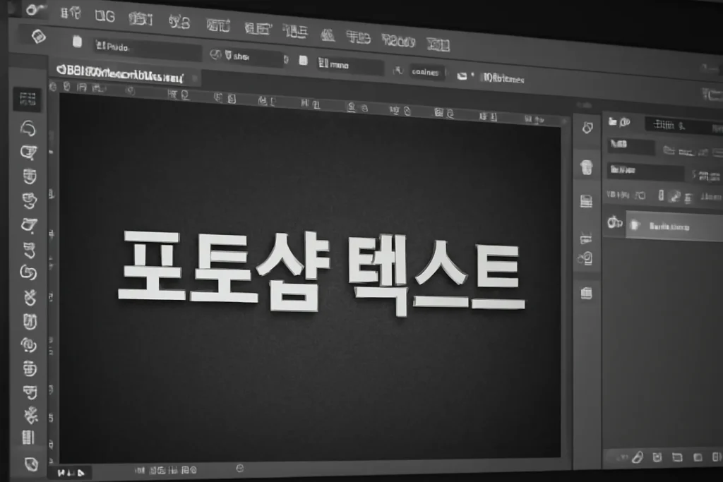 포토샵 텍스트
