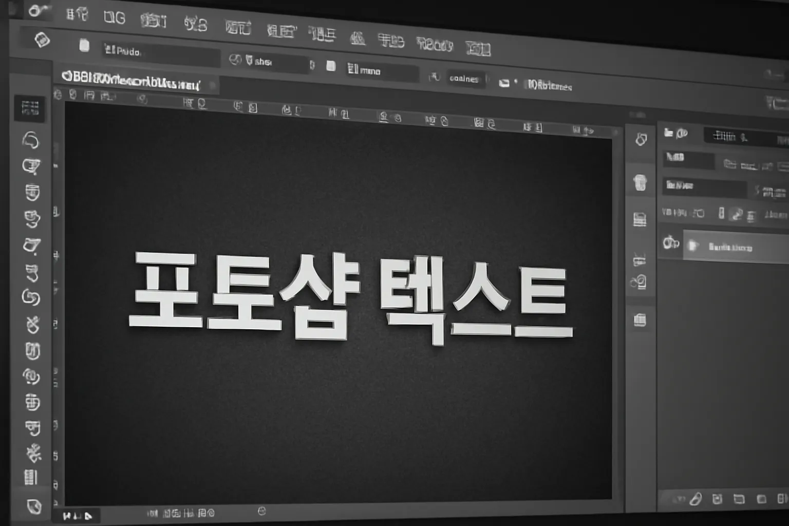포토샵 텍스트