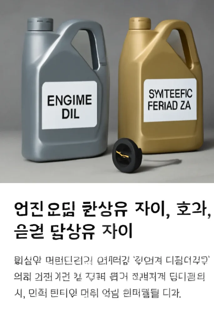 엔진오일 합성유 차이