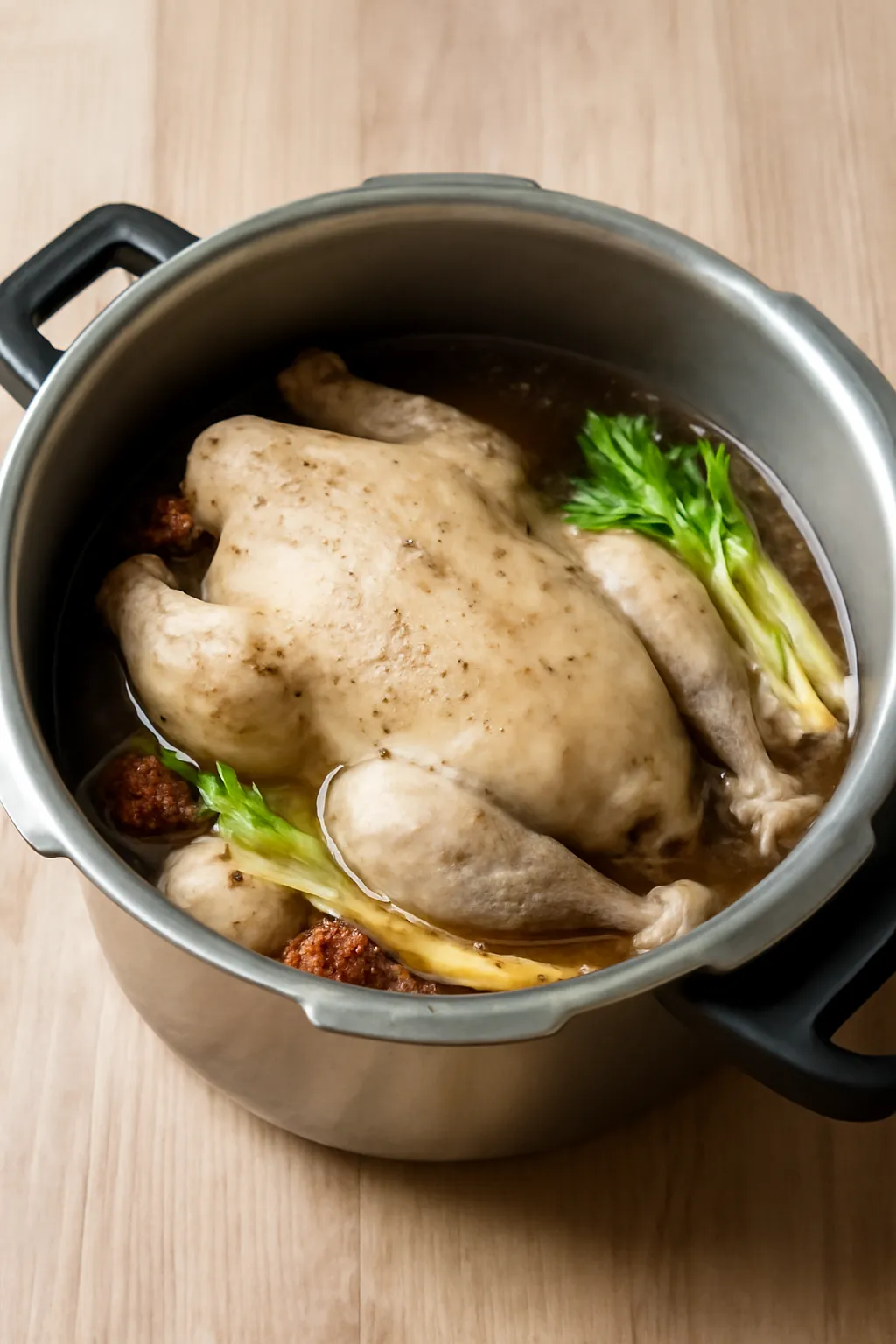압력솥 토종닭백숙 시간