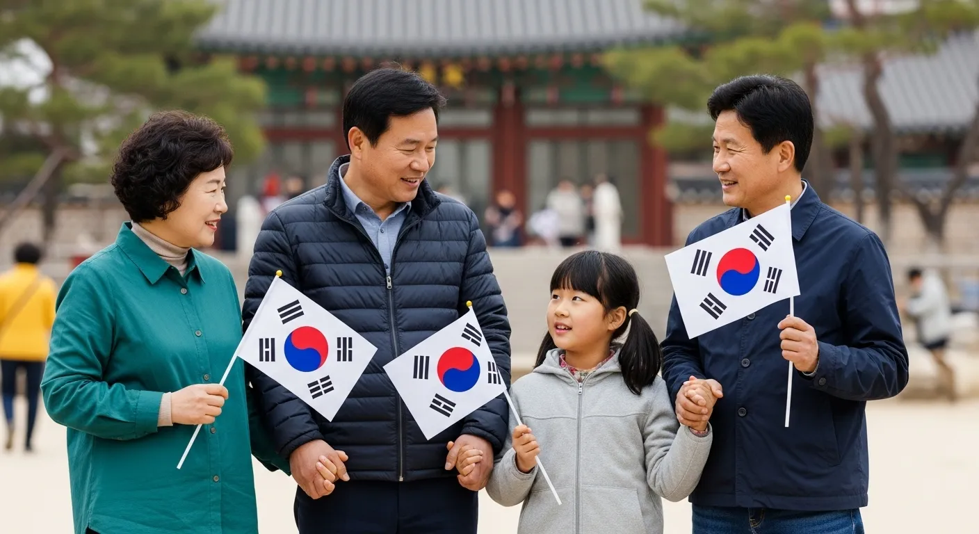 광복절 태극기