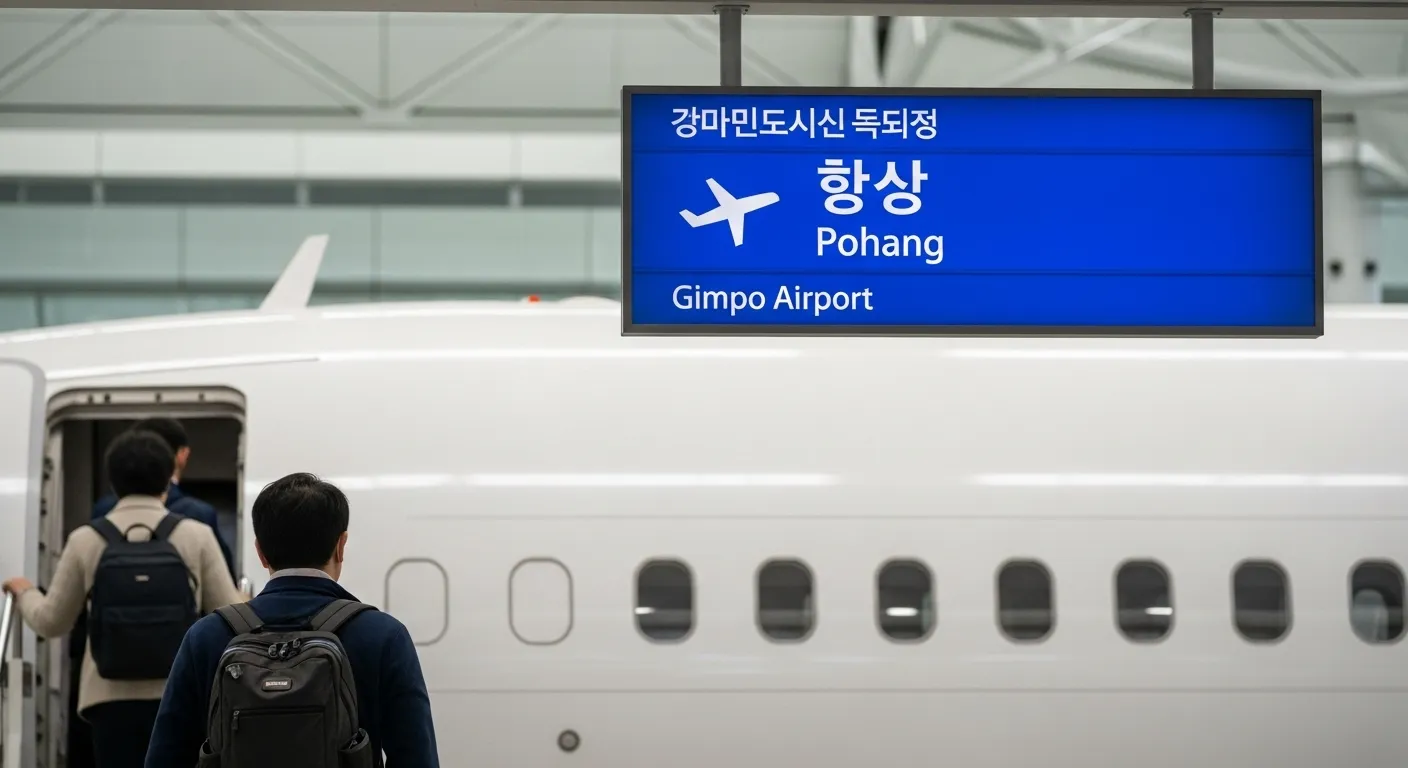 김포공항 포항 서울 비행기 시간표