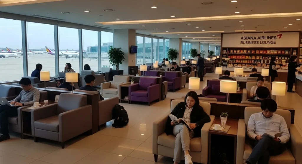 인천공항 아시아나 출국장