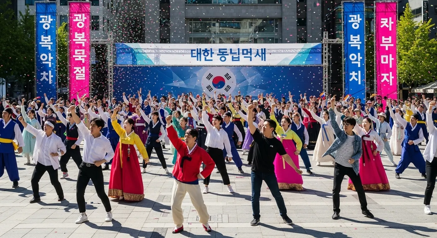 광복절기념플래시몹행사
