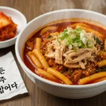얼큰닭칼국수 초복때 남은 삼계탕 버리지 마세요~
