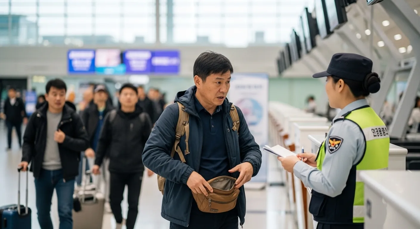 인천공항 중국인 돈가방 절도