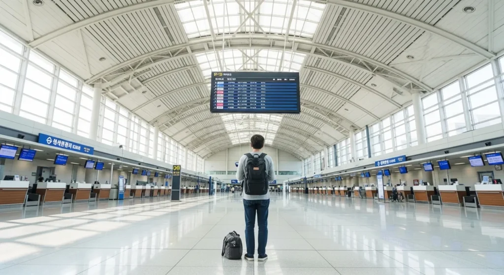 인천공항 몇시간전에 도착