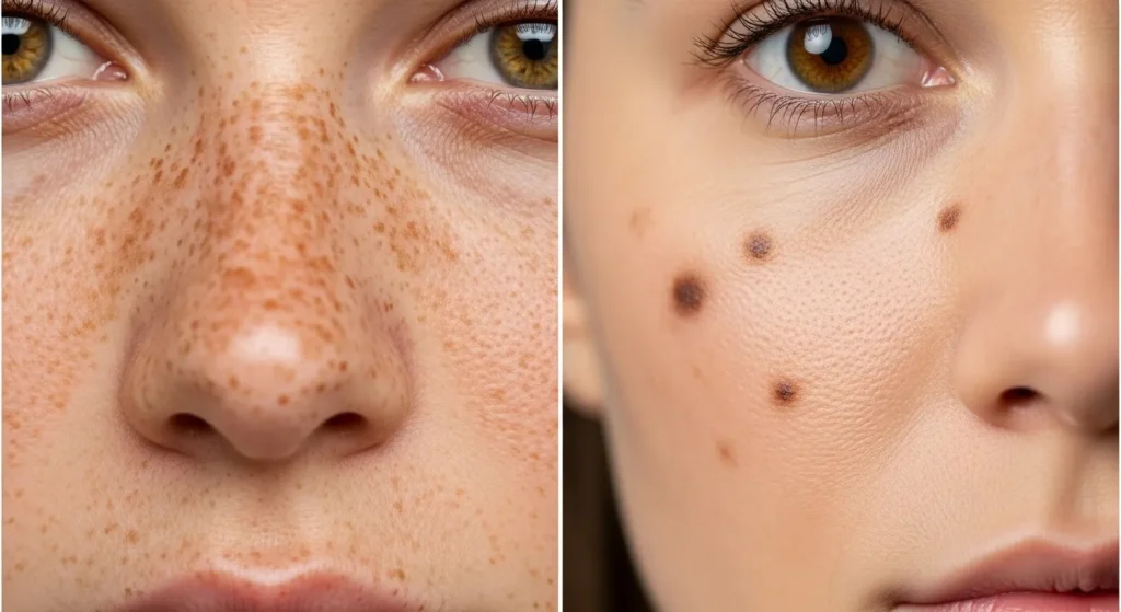 검버섯 기미 차이